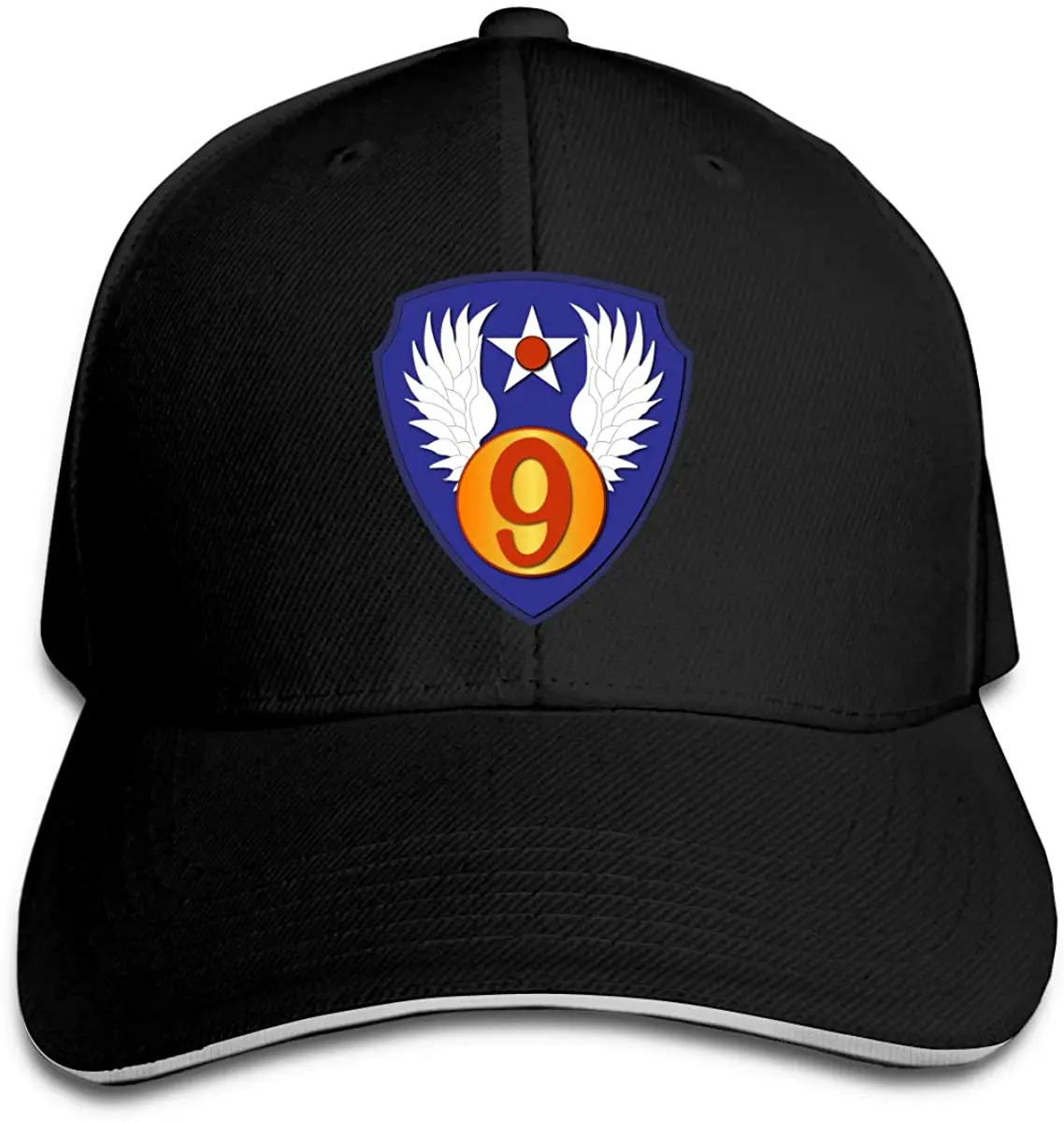 

9th Air Force регулируемые бейсболки винтажные сэндвич Capcustom Logo