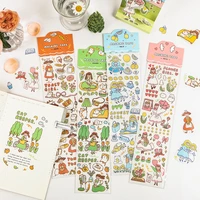 16pcslot alice garden series stationery sticker creative decoration diy shared outfit tape peper masking washi sticker