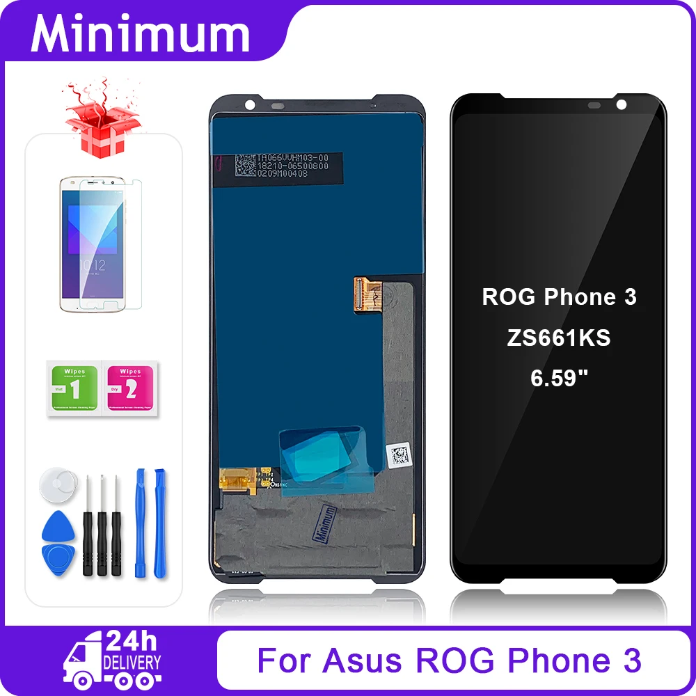 Оригинальный AMOLED-дисплей для ASUS ROG Phone 2 ZS660KL ЖК-дисплей сенсорный экран 3 ZS661KS / 5