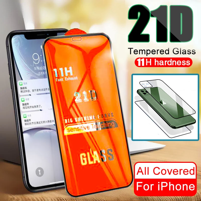 21D изогнутая Передняя Задняя пленка для объектива камеры iPhone 11 Pro Max 2019 защитное
