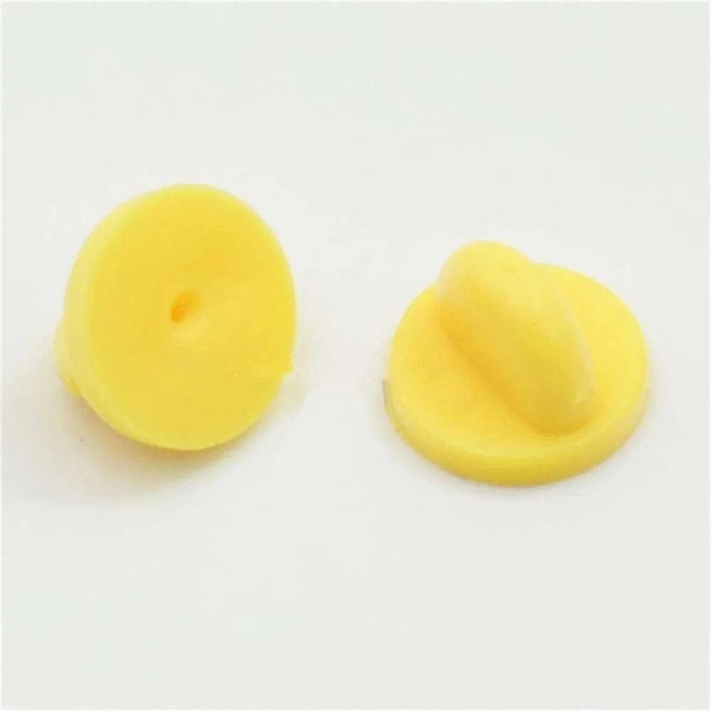 25 Pcs Safety Brooch Lock Metal Rubber Colorful Pins Back Button Buckle Clasps for pin base Jewelry Accessories | Украшения и