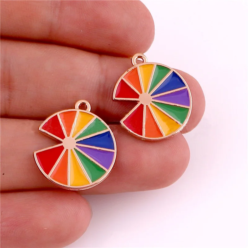 Этикетки из сплава радужного цвета для рукоделия сделай сам подвески ювелирных