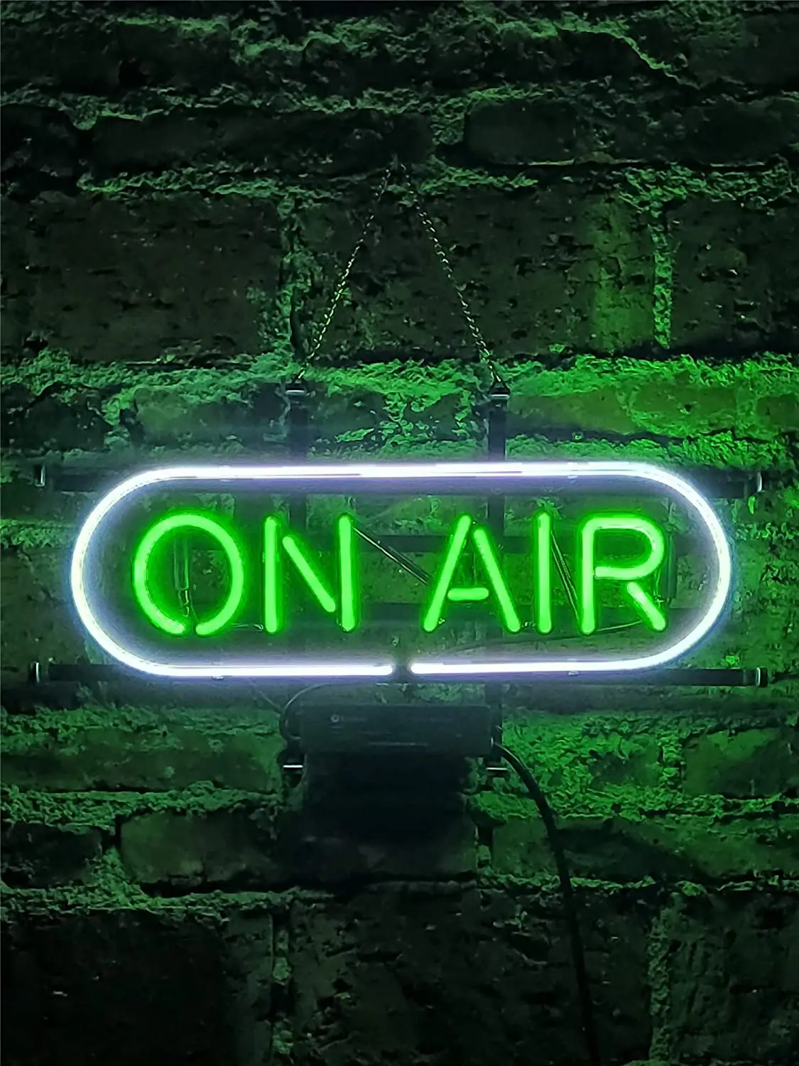 Неоновая лампа на воздушном радио декоративный стеклянный светильник ручной