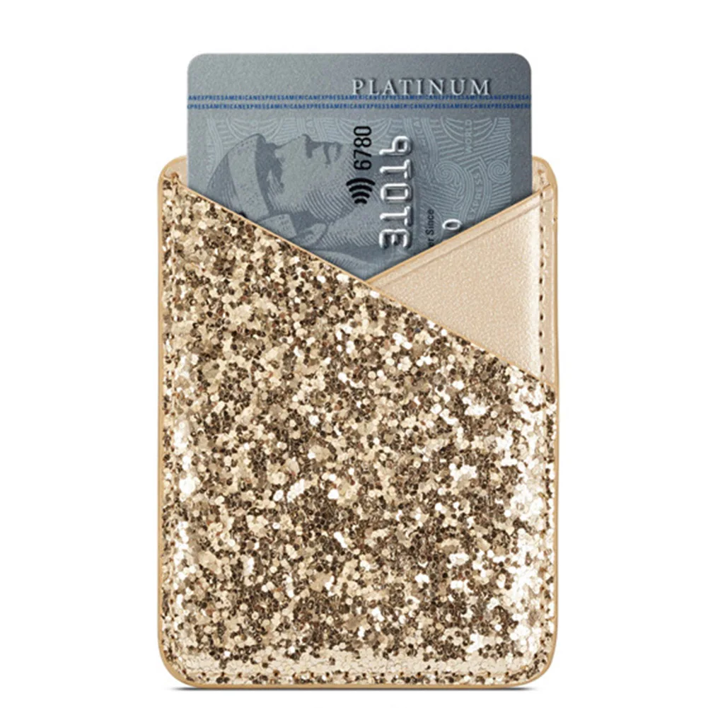 Кошелек с блестками и отделениями для карт кошелек карманом кредитных модный