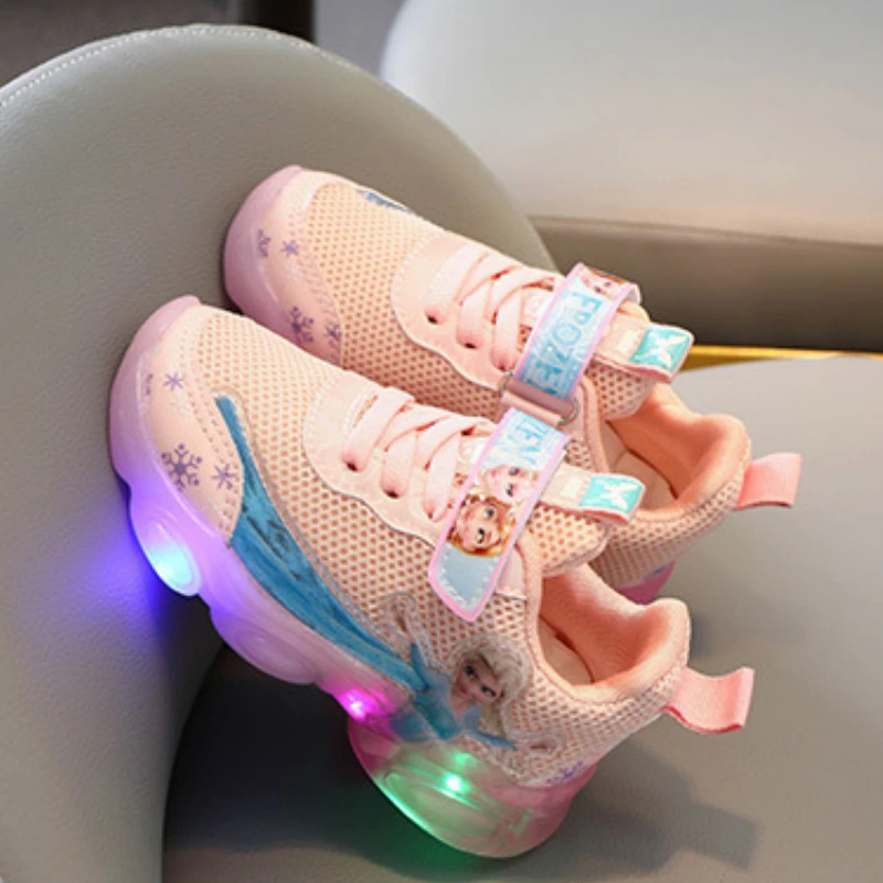 Кроссовки Детские со светящейся подошвой с подсветкой для девочек размер 22- 31 |