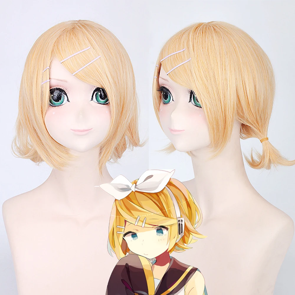 Костюм для косплея из аниме Вокалоид Мику костюм сестры Рин брата Len униформа