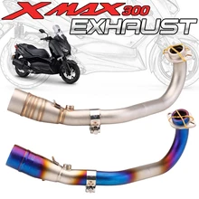 สำหรับ Yamaha X MAX 300 XMAX300 XMAX 250 XMAX250 2017 2018 2019 2020 2021กลาง Link ท่อ Full ระบบ Fit 51มม.ท่อไอเสีย