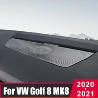 for volkswagen vw golf 8 mk8 2020 2021 2022 car dashboard loudspeaker audio speaker cover stickers trim accessories car styling