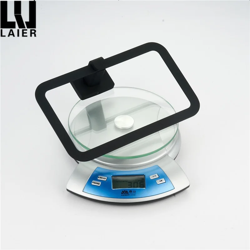 

Vidric black towel ring Bathroom accessories hardware Decoration zinc alloy square big circle modern style