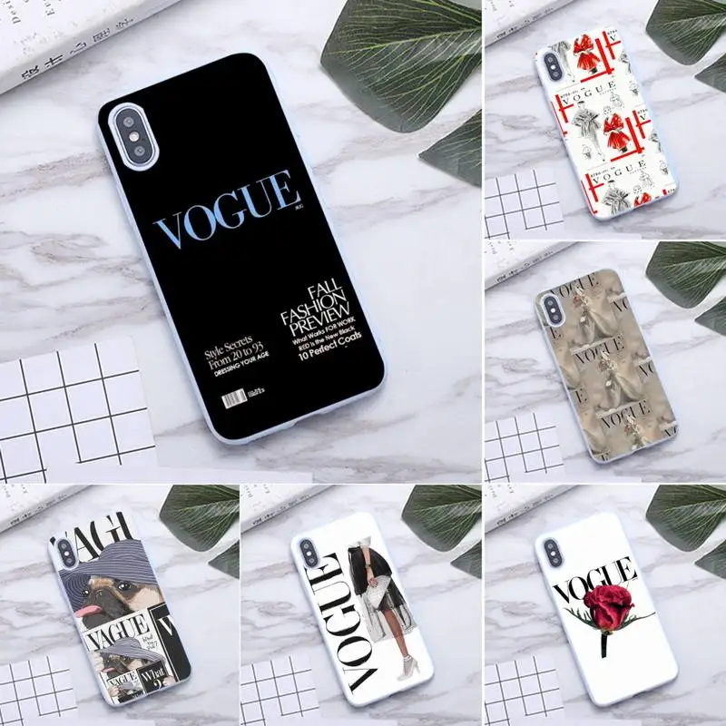 

Vogue girls Phone Case for iPhone 12 mini 11 Pro Max X XR XS 8 7 6s Plus Candy purple Silicone Cases