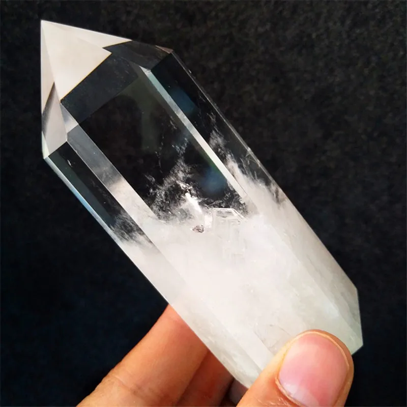 100% натуральный прозрачный кварцевый кристалл точка фэн шуй камень Исцеление