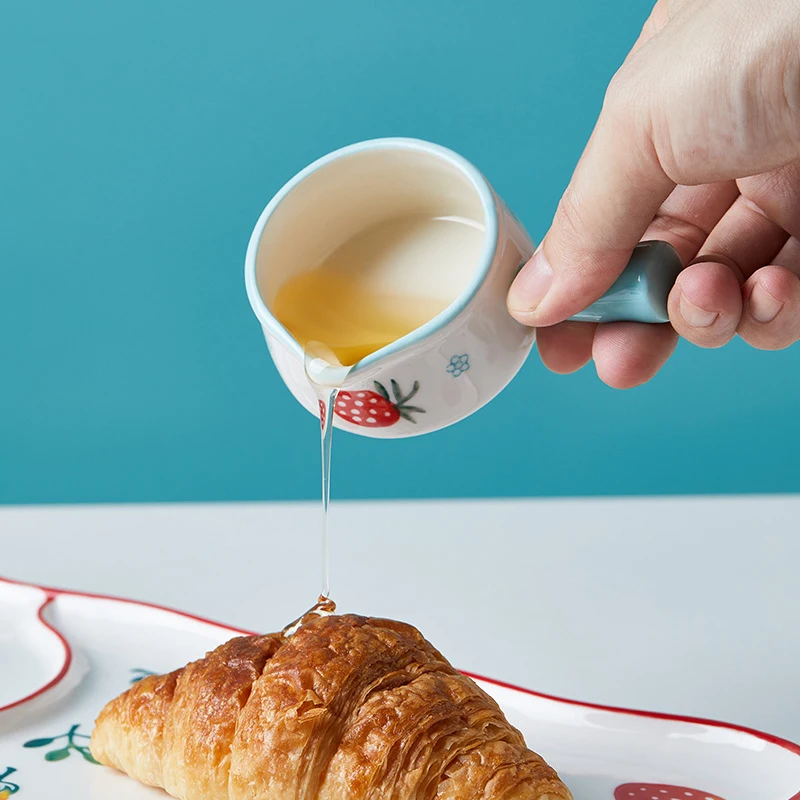 Керамическая мини чашка для молока с ручкой японские кувшины кофе сахар молоко