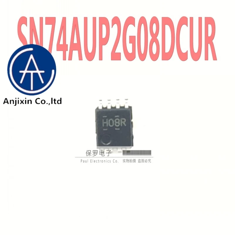 10 шт. 100% оригинальный и новый логическая микросхема SN74AUP2G08DCUR SN74AUP2G08 шелковой ширмы H08R VSSOP-8 оригинальный в наличии