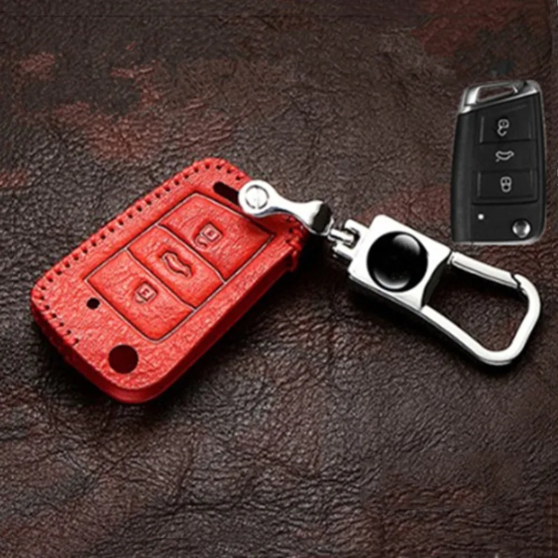 Чехол для автомобильного ключа V W Volkswagen Golf 4 5 6 Bora POLO Passat B5 B6 Skoda Superb Octavia Fabia SEAT Ibiza