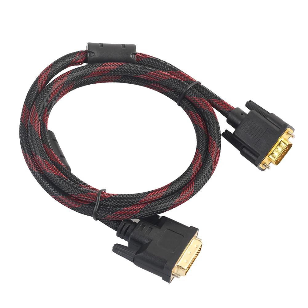 Кабель 1 4 м с разъемами DVI и VGA внешний кабель 24 + 5 разъемом для подключения