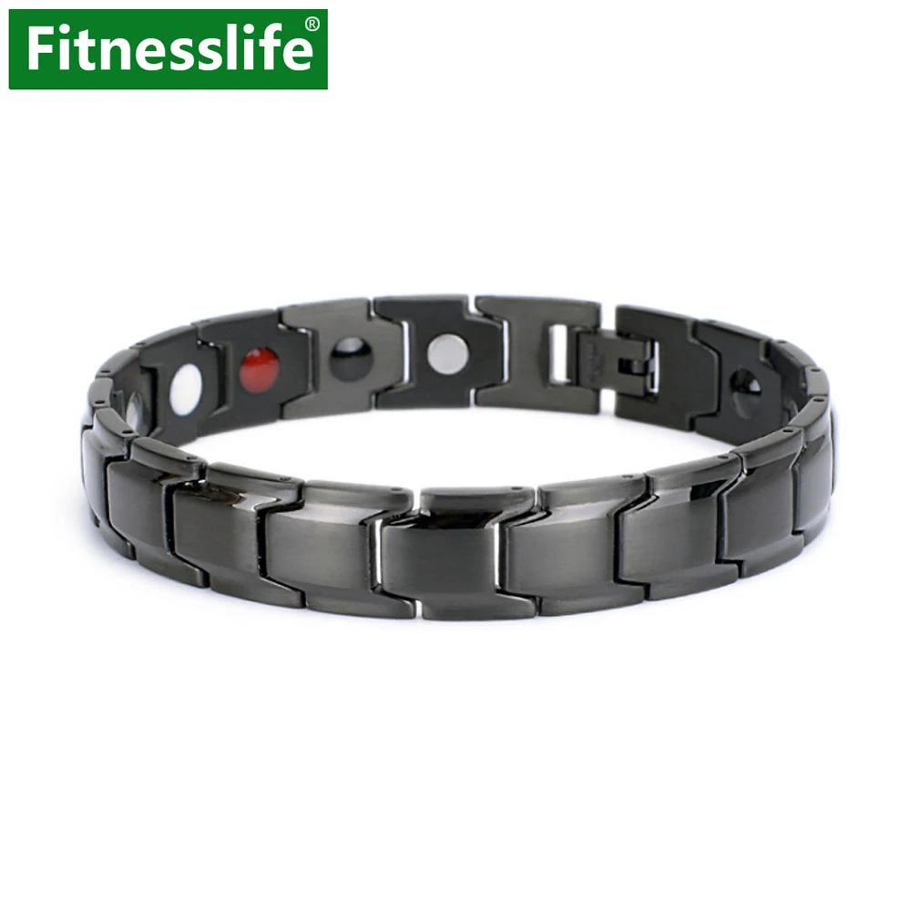 

Bracelets Health Care Wrist Negative Ion Neodymium Magnet Germanium Power Loss Weight Effective Therapy For Man and Woman