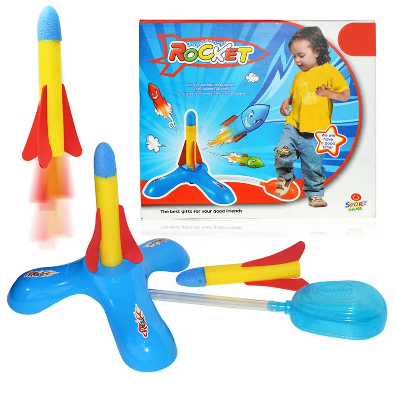 

Children Kids Outdoor Toys Footsteps Bubble Rocket Set Fun Sport Toy Play Rocket Jump Jet Launcher Stocking Filler Toy