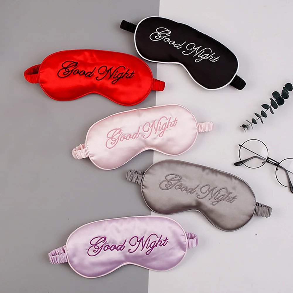 Шелковая маска для сна ледяной пакет наглазник шелковая повязка - Цена: 0.68