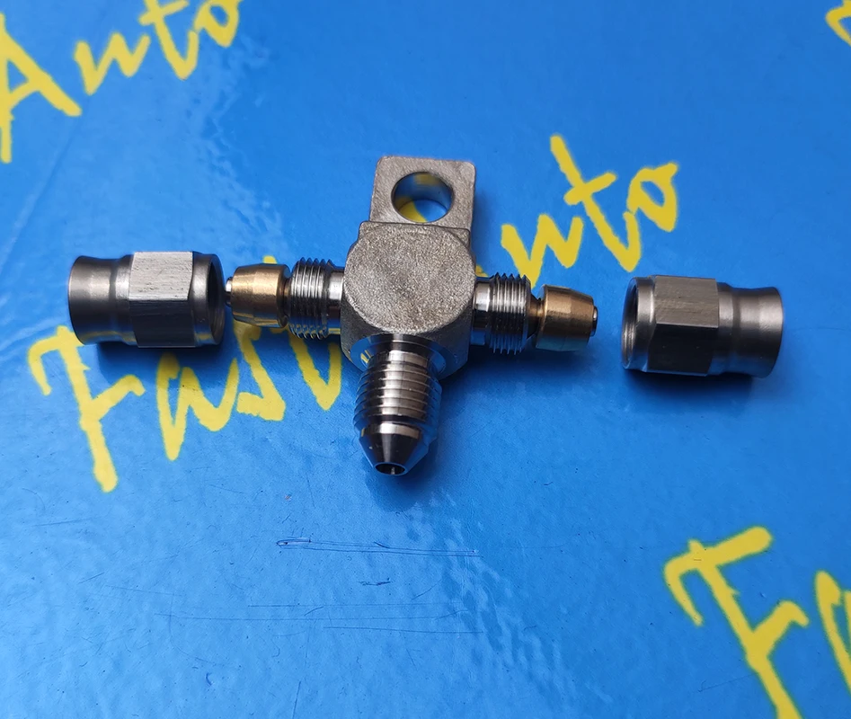 Из нержавеющей стали 3 способа ptfe тормозной фитинг из нержавеющей стали AN3 3an an-3 тормозной фитинг 1 Мужской 2 Женский фитинг