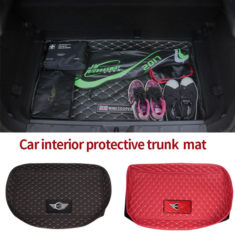 Автомобильный коврик для багажника отделка заднего отделения ящик хранения MINI