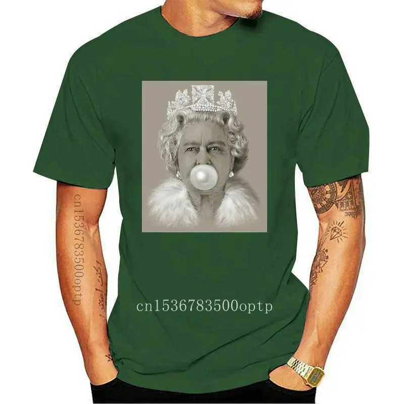 

Футболка мужская с круглым вырезом и принтом «Королева Елизавета II»