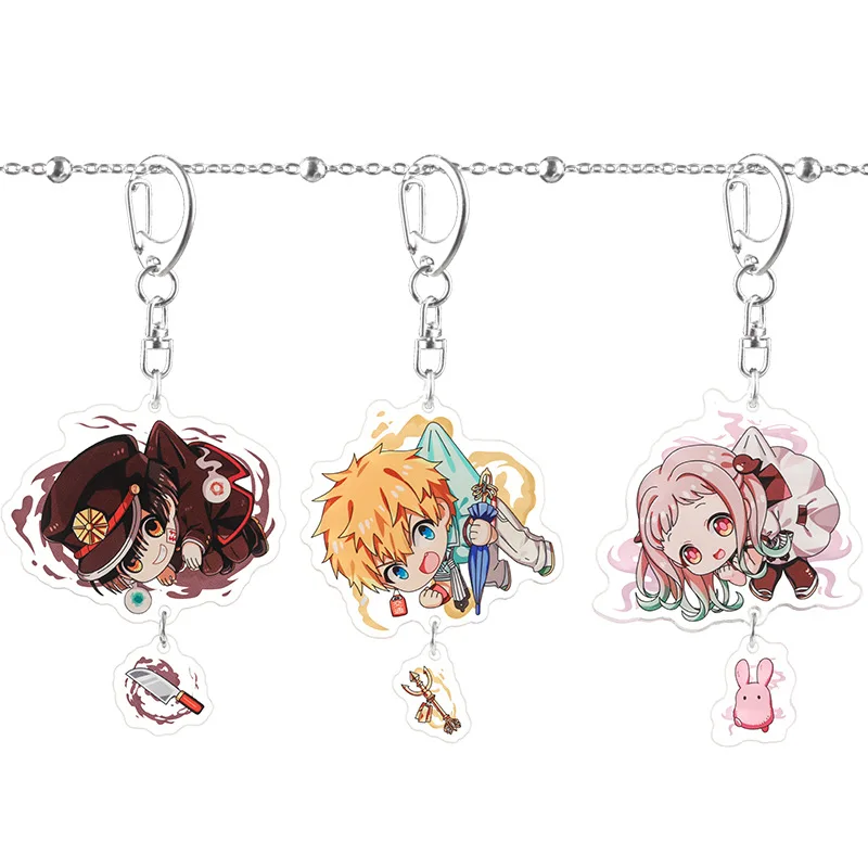 

1 Pcs Cartoon Anime Toilet-bound Hanako-kun Keychains Nene Yashiro Cosplay Acrylic Bag Pendant Keyrings Figure Toys Gifts