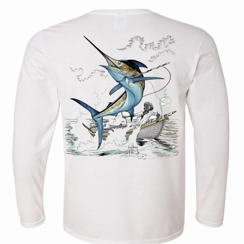 

high quality Long Sleeve UV Sun Protection Performance Fishing Shirt custom sublimation printing Fishing Shirt