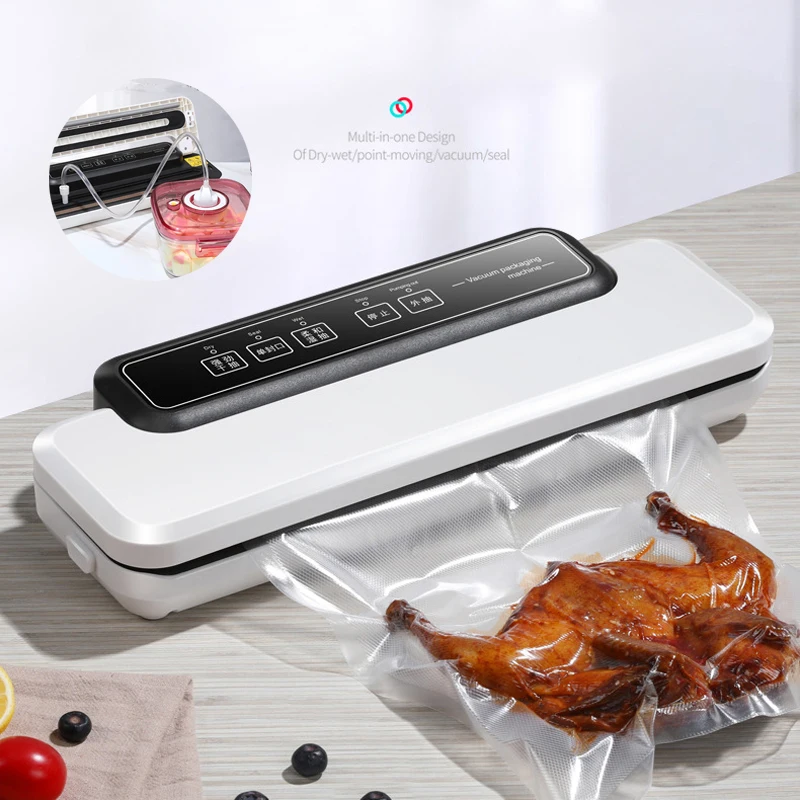 

110-240V Vacuum Sealing Machine Automatic Vacuum Food Sealer Household Packing Machine For Food Preservation Dry Wet Soft Food