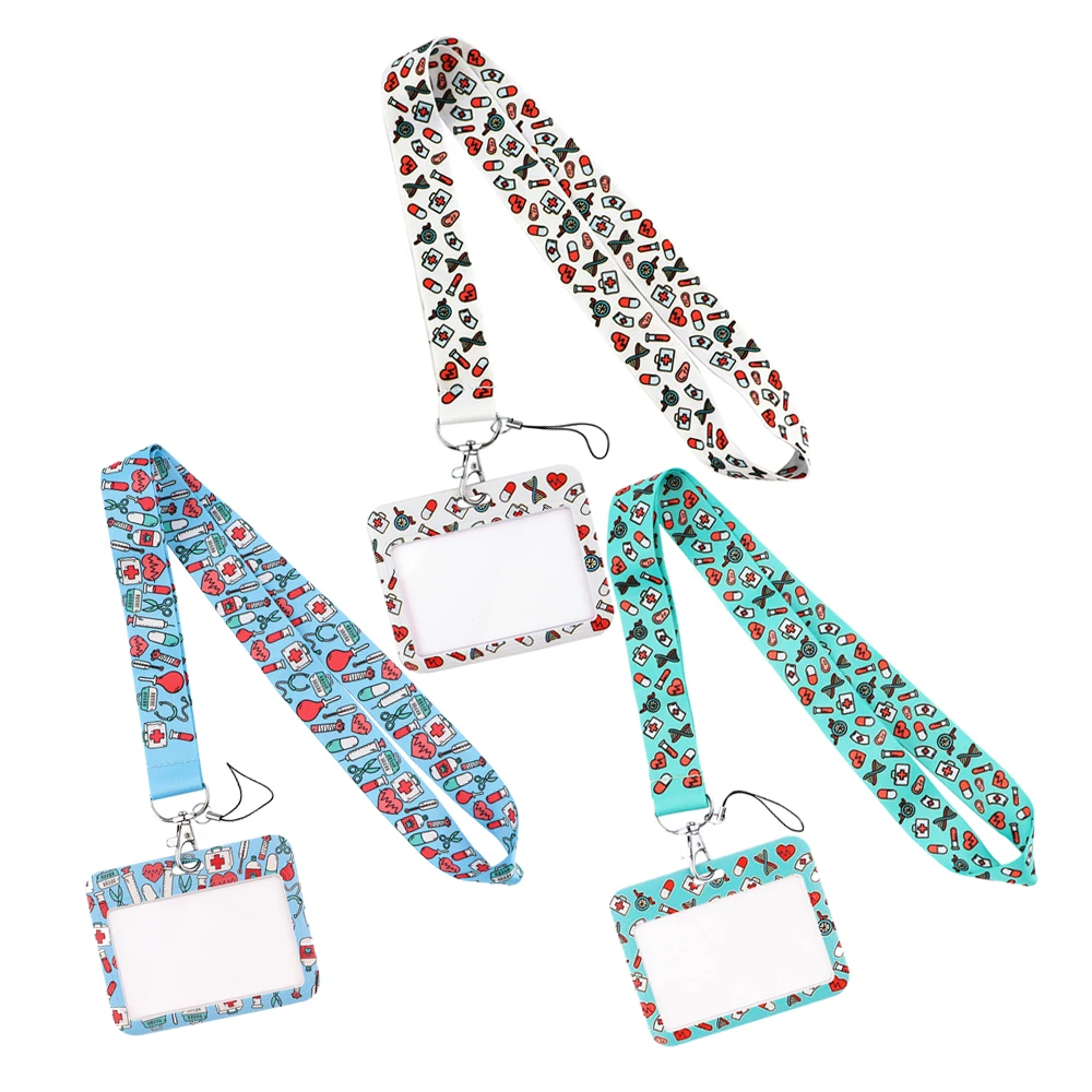 ER1520 медицинский тематический шнурок телефон врач медсестра подвесной шейный
