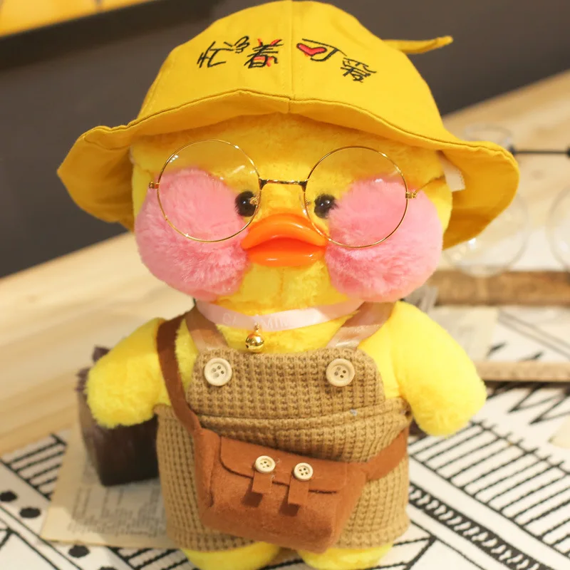 

Pop Ducks Lalafanfan Plush Toys Hyaluronic Acid Small Yellow Ducks Peluche Soft Animal Dolls Kids Kawaii Stuffed Toys Rag Doll