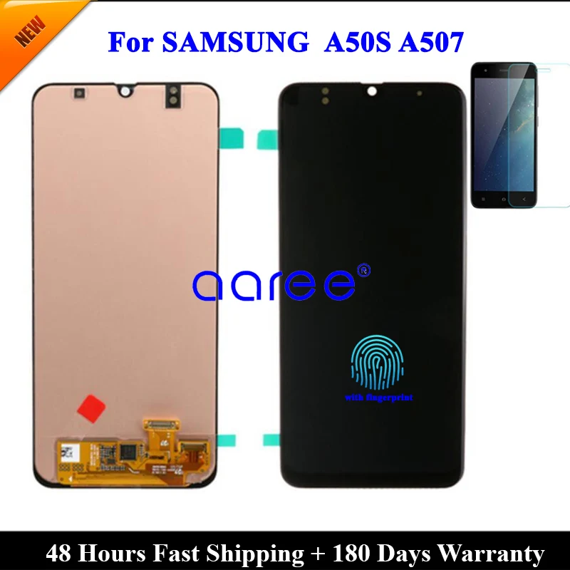 ЖК-дисплей Super AMOMLED для Samsung A50s A507 A50S сенсорный ЖК-экран с цифровым