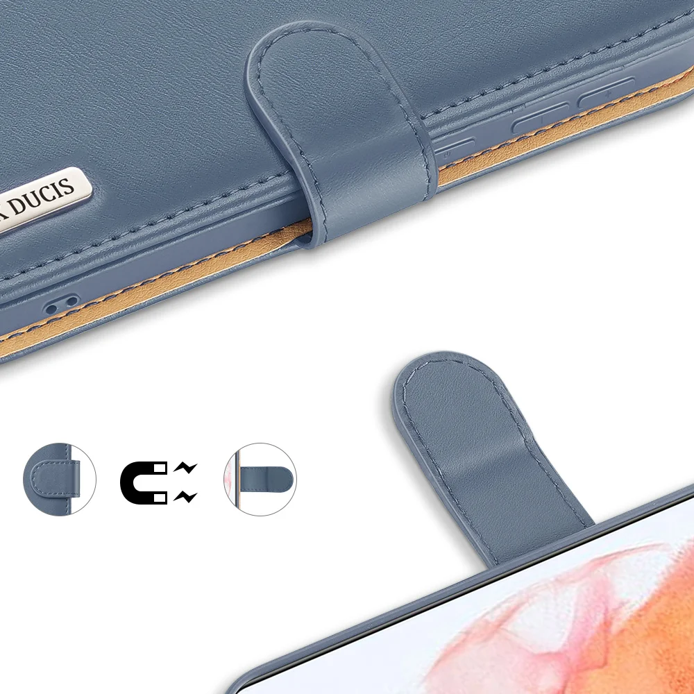 for samsung galaxy s21 plus 5g 6 7 inch phone case cover classic genuine leather stand wallet multi card slot soft and smooth free global shipping