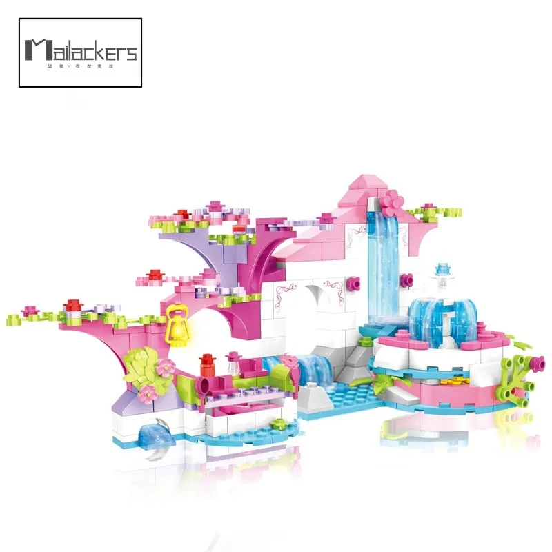 

288 PCS Girls magic Pool Party Building Blocks kits Compatible Friend Figures Bricks Toys for children Girl Kids drop shipping