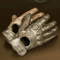 retro sheepskin breathable leather motorcycle gloves racing gloves mens motocross wintersummer gloves fullhalf finger gloves