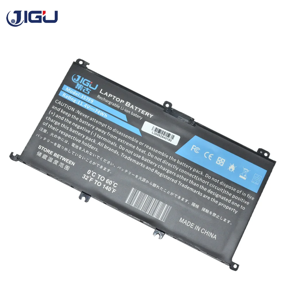 JIGU Новый аккумулятор для ноутбука 7,6 V 357F9 для DELL для Inspiron 5576 5577 7559 7566 7567 15-7000 15-7759 15-5577