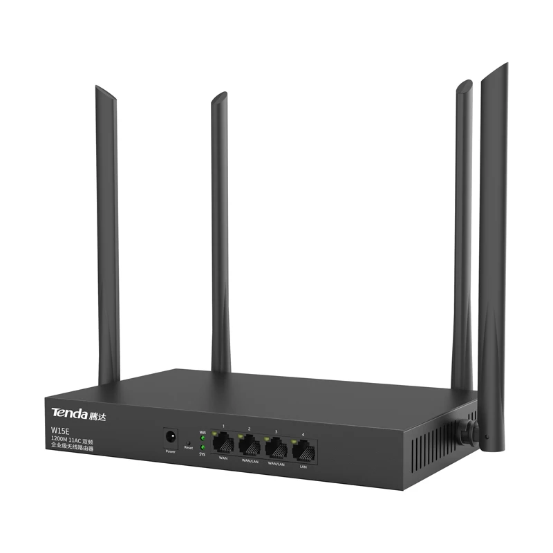 Tenda W15EV2.0 AC1200M Беспроводной Wi-Fi роутер с 2,4G/5G поддержка vpn-сети, L2TP, двухдиапазонный Wi-Fi ретранслятор, управление приложением