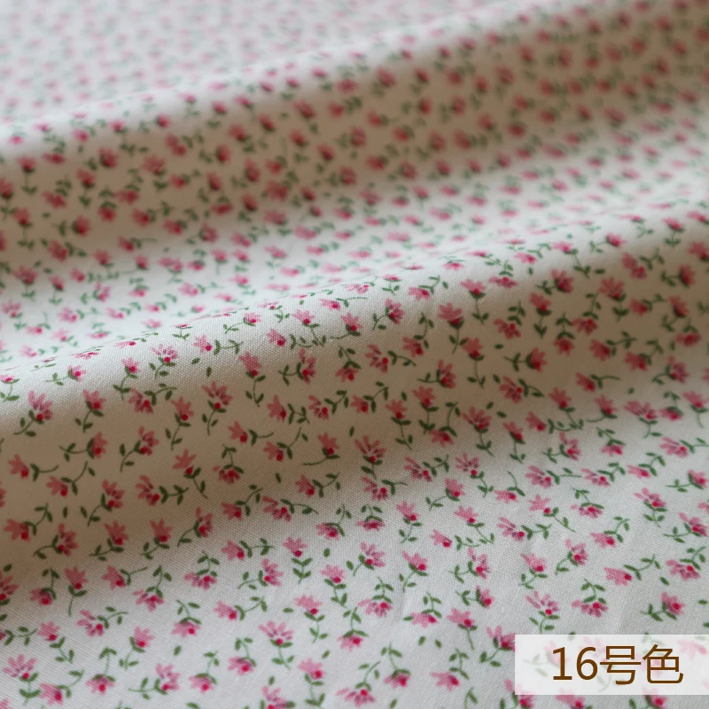 50x145 см печать свежий цветочный саржа хлопковая Лоскутная Ткань DIY шитье детская одежда ткань сделать постельные принадлежности одеяло для ребенка и ребенка