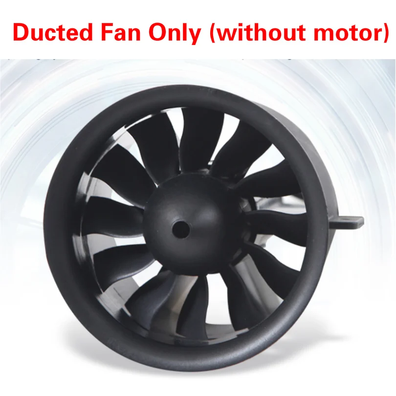 ducted fan(no motor) FMS 70 мм воздуховод вентилятор Jet EDF блок 6S Pro 12 Лопасти С 3060 KV1900 Inrunner двигатель(опционально) RC модель самолета запчасти - Цвет: ducted fan(no motor)