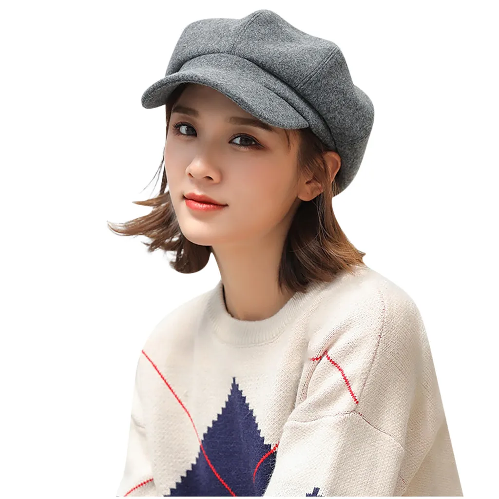 Шапки 2020 весна зима новая дамская шапка осень и теплый модный шерстяной берет