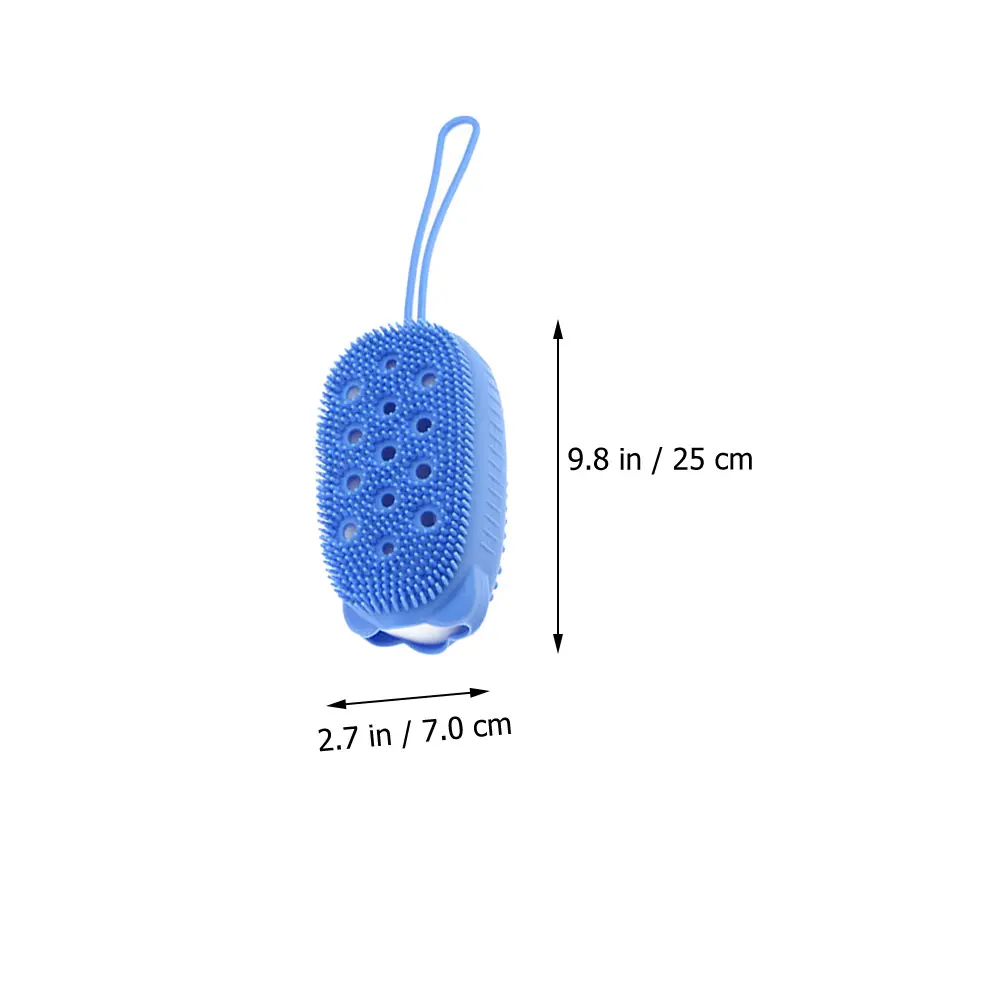 

3pcs Silicone Bathing Brushes Double-sided Skin Massager Brushes Shower Brushes