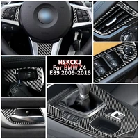 for bmw z4 e89 2009 2010 2011 2012 2013 2014 2015 carbon fiber stickers central control gear outlet headlight car accessories