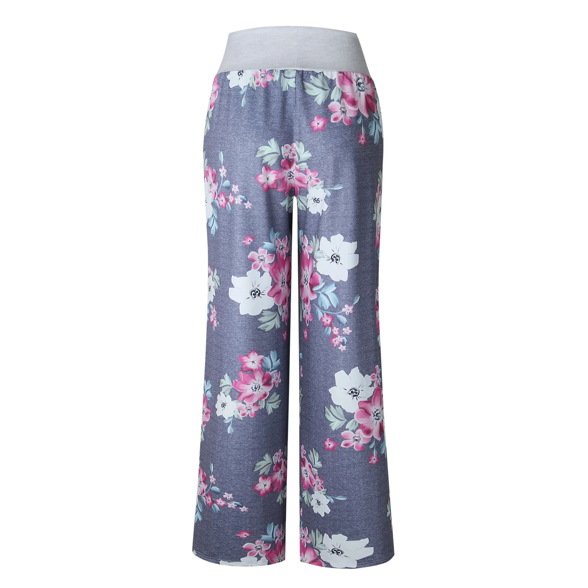 

Women's Pants 2021 Summer Loose Boho Pants High Elastic Waist Vintage Soft Female Trousers Long Fashion Sweatpants Harem Pants