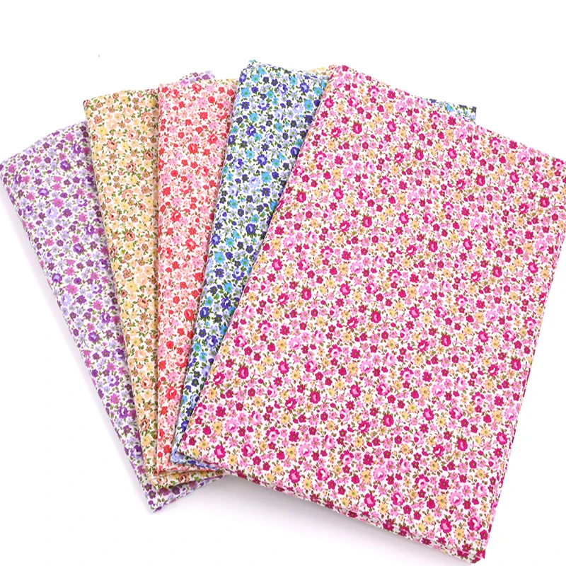 100% хлопчатобумажная ткань с принтом высококачественная для одежды платье сделай