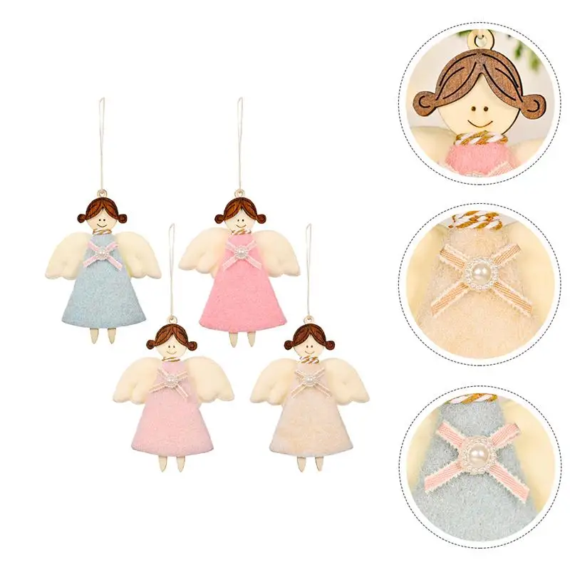 

4pcs Delicate Durable Party Supplies Xmas Tree Pendant Christmas Pendants for Xmas