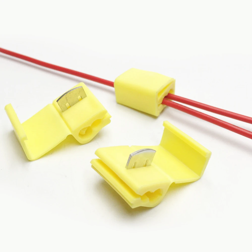 60 шт. Тип Т замок провода электрический кабель соединитель синий изолированный