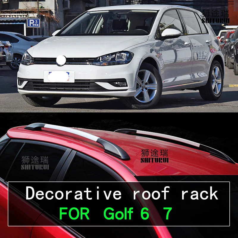 Кровельные рейки для хэтчбека 2 шт. V W Golf 6 7 GT 2014 2019 2018 17 алюминиевый сплав боковые