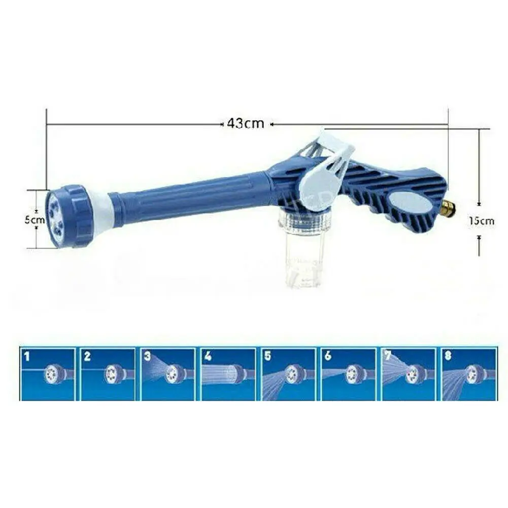 Многофункциональная насадка 8 в 1 для садового шланга Диспенсер водяного мыла