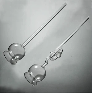 Защитная Стеклянная Воронка 1 шт., с длинным горлом или круглым горлом, инструмент для обучения химическим веществам и лабораторные принадлежности для углекислого газа