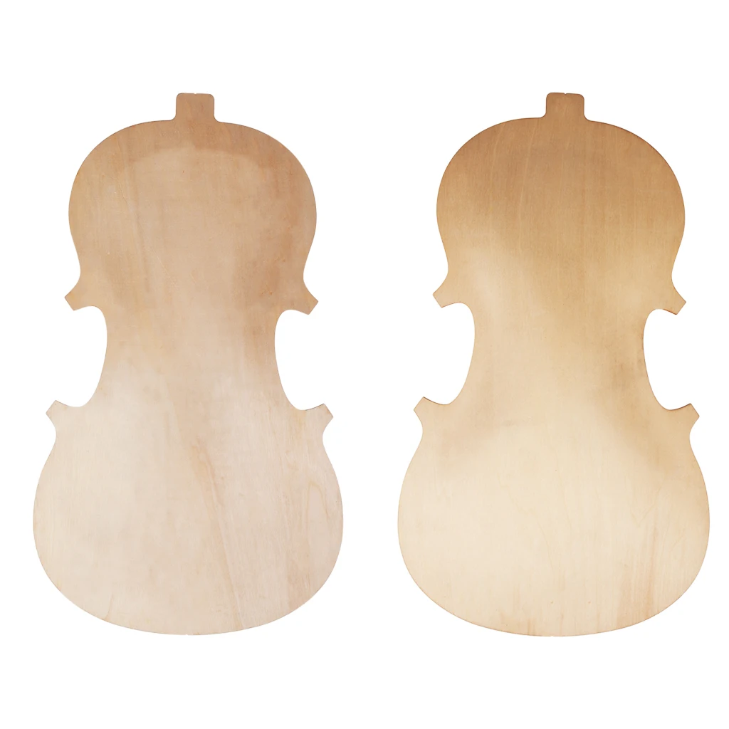 3/4 Violin Top And Back  Solidwood Unfinished Violin Parts For 3/4 Violin DIY Violin Parts Accessories New