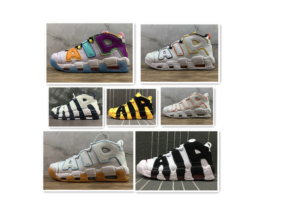 

2021 96 QS Olympics Varsity Maroon Air More Mens Basketball Shoes 3M Scotties Pippens Uptempos Chicagos Trainers 36-47 Sneakers